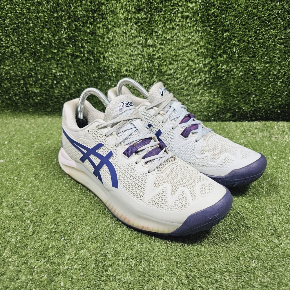 Asics Gel-Resolution 8 Light Blue Athletic Tennis Sneakers Womens Size 9